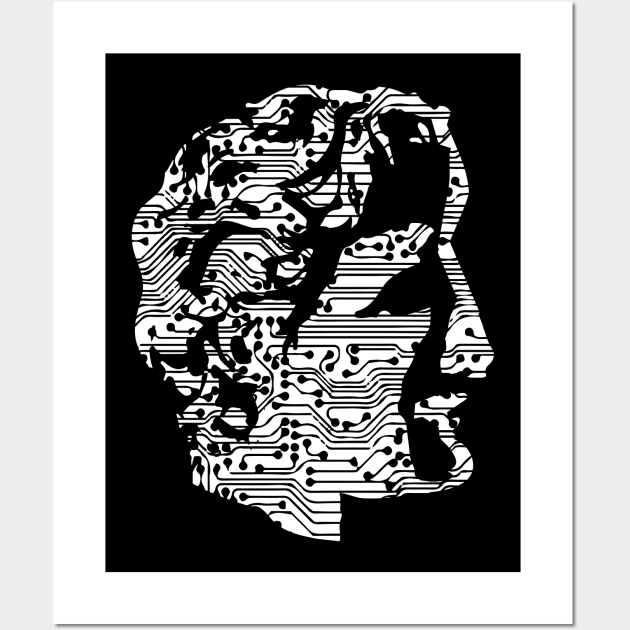 Cyberman-The Man of the Future Wall Art by jazzworldquest
